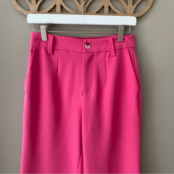 Sanctuary High Rise Wide Leg Pants Pink Sz 25 - Picture 2 of 11